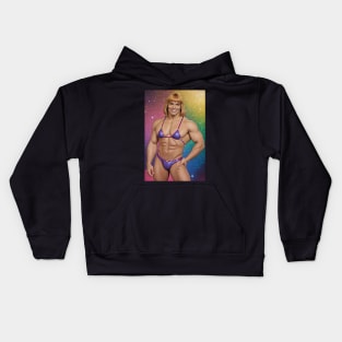 He man glitter Kids Hoodie